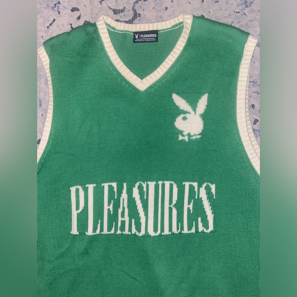 Playboy pleasures green vest men’s large NEVER WORN